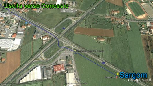 Indicazioni per arrivare in Sargom da Iseo