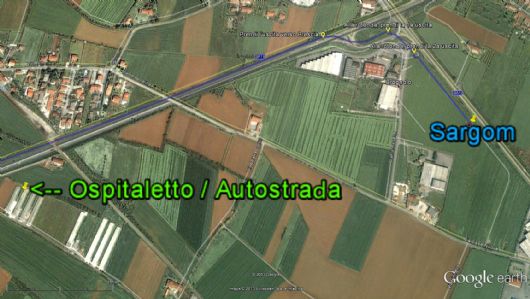 Indicazioni per arrivare in Sargom dall'autostrada A4